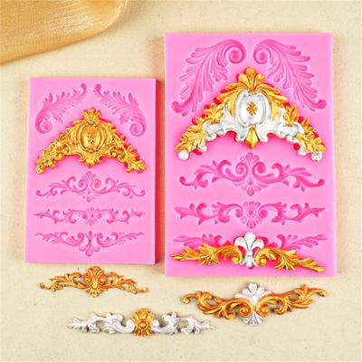 Relief Pattern Fondant Cake Silicone Mold  Chocolate Cake DIY  Decoration Mold