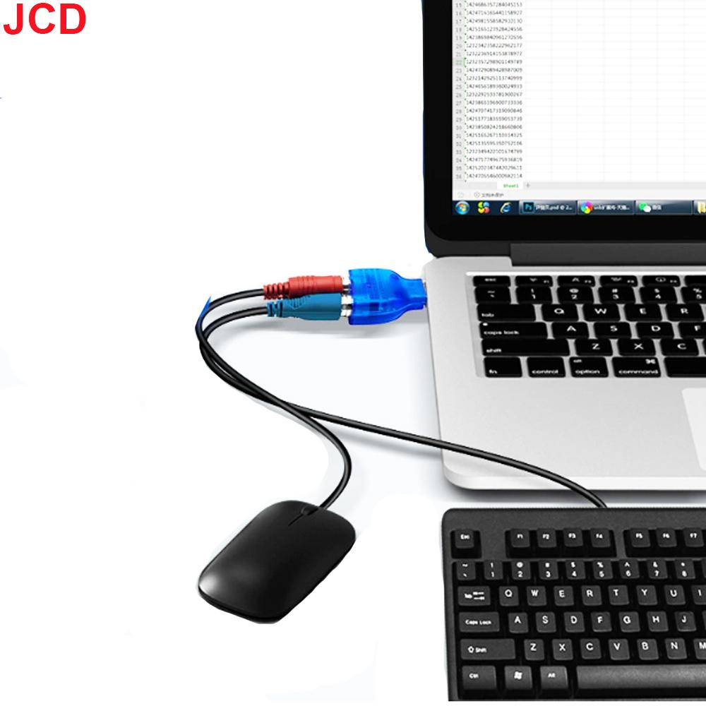 JCD USB To Dual PS2 Adapter Male To Female Cable Converter USB To PS2 Splitter For Keyboard Mouse Dock Adapter for PC Computer