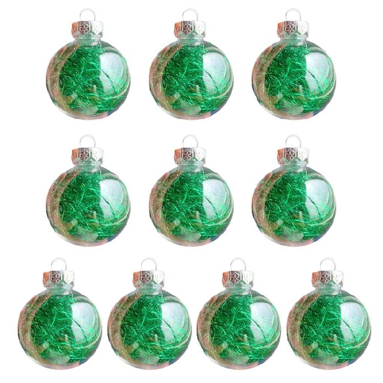 10 Pcs Multi-color Christmas Balls Pendant Xmas Tree Decoration for Home Office