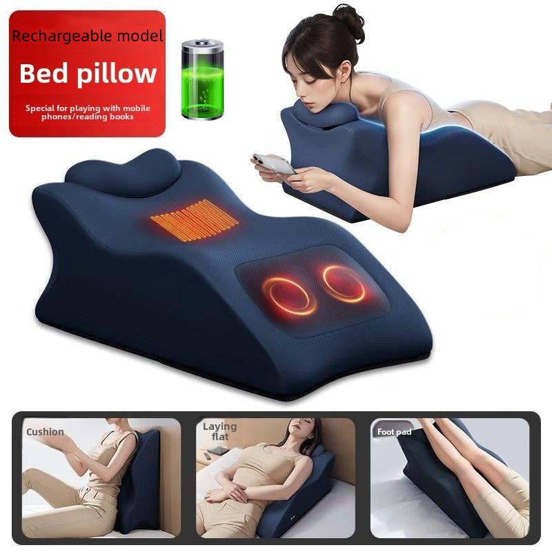 4-in-1 Chest & Abdomen Massage Cushion Plank Cervical Body Massage Pillow Multifunctional Bed Pillow For Kneading Neck Shoulders