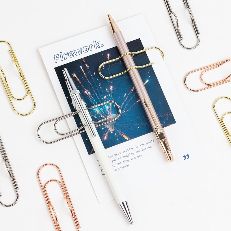 Metal Pen Clip: Strong Stationery Paper Clip for Office & Book Organization