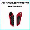 Motorcycle Rear Footpads For Honda ADV160/150 Aluminum Alloy Modified Skid Proof Footrest Motorcycle Accessories