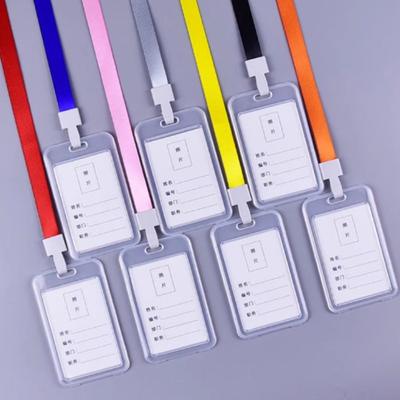 Double-sided Transparent Card Holders for ID Cards, Work Badges, School Badges, Work Cards, Factory Badges, and Plastic Bus Card Holders
