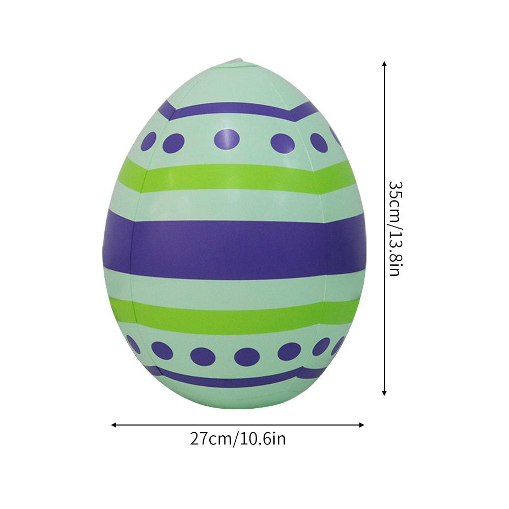 

Easter Giant Egg Decoration Inflatable Ball Pvc 35x27cm Balloon Party Easter Egg Decors Outdoor Garden Pendant Ornament For Yard