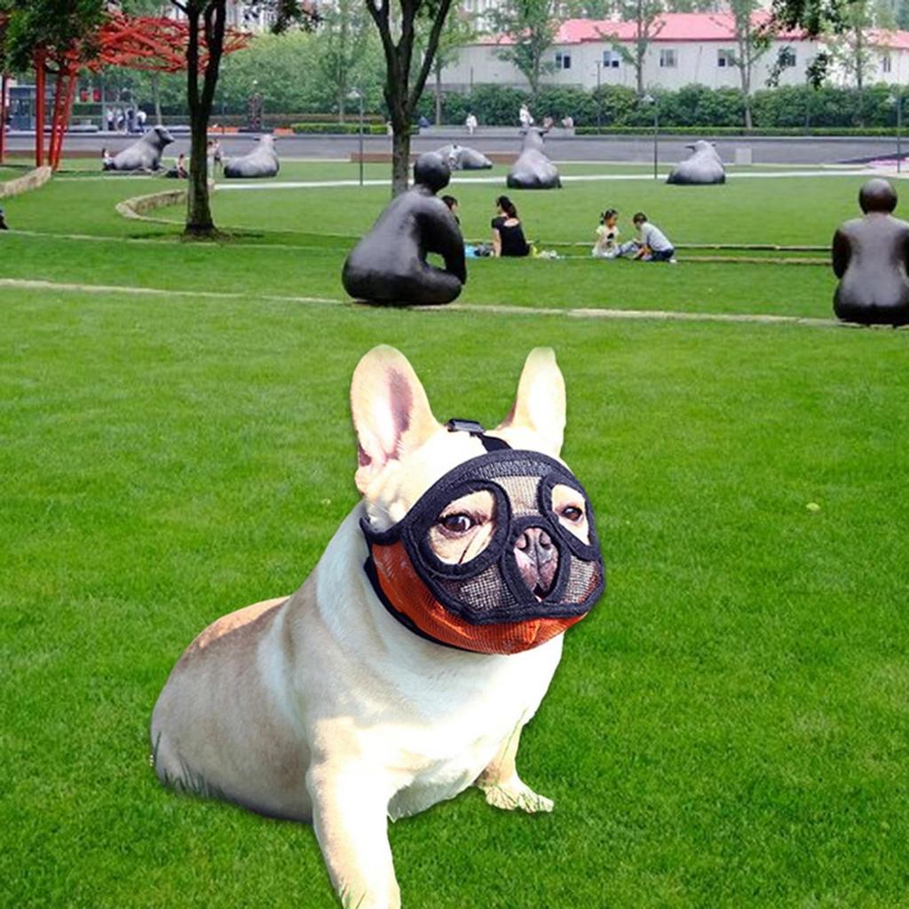 Adjustable Pet Dog Chewing Mesh Mouth Muzzle Grooming