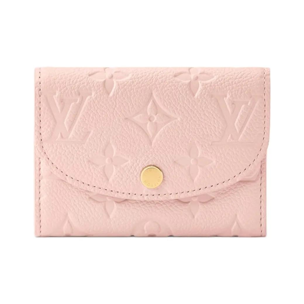 

LOUIS VUITTON Rosalie Гаманець на кнопці з канви Monogram Жіночий Рожевий Gift Set(Basic Set+Box+Shopping Bag) рожевий
