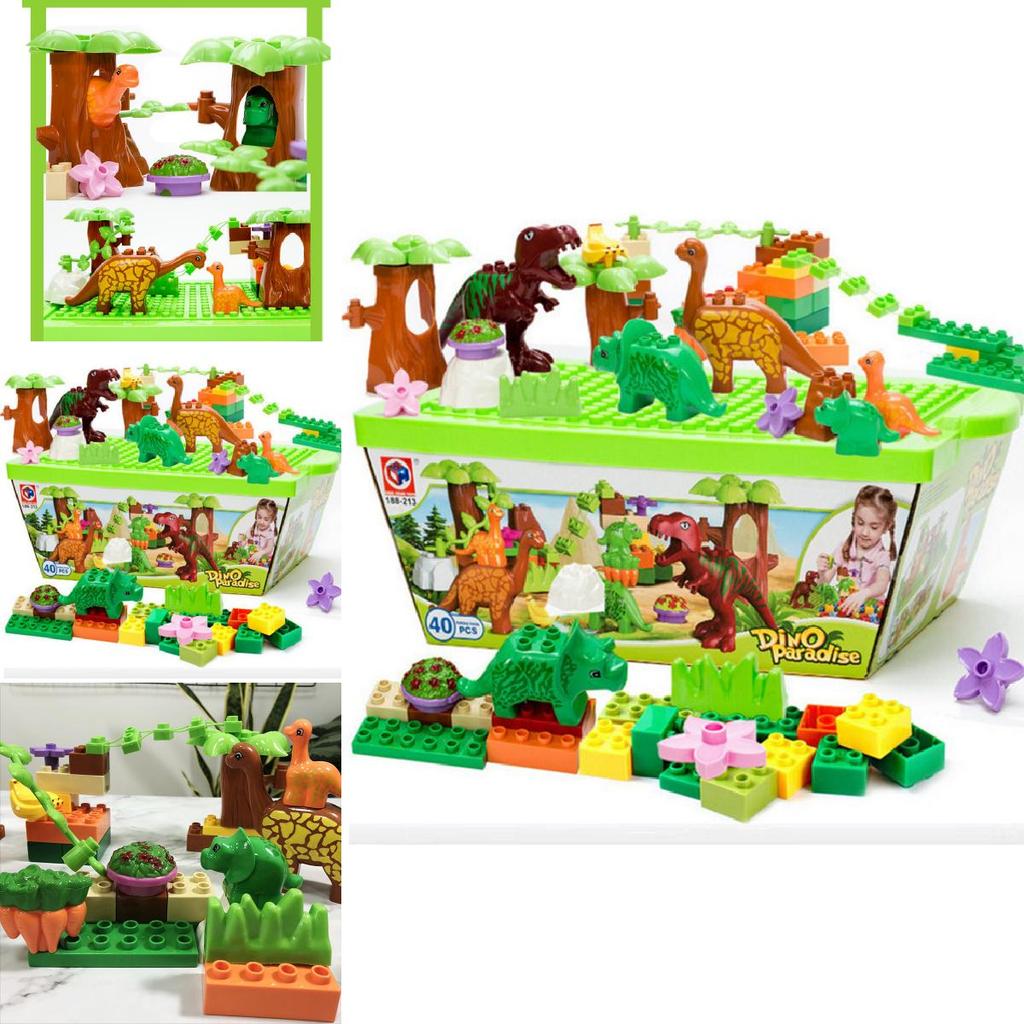 Dinosaur Building Blocks Set For Kids With Large Abs Plastic Pieces For Creative Play