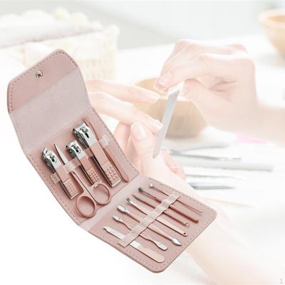 12 Piece Portable Manicure Set Toenail , Household for Men Women Scissors Nail Clipper Kit