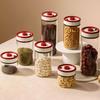 Coffee Beans Vacuum Sealed Tank Transparent Glass Food Storage Jars Household Moisture-Proof Air Extraction Airtight Container