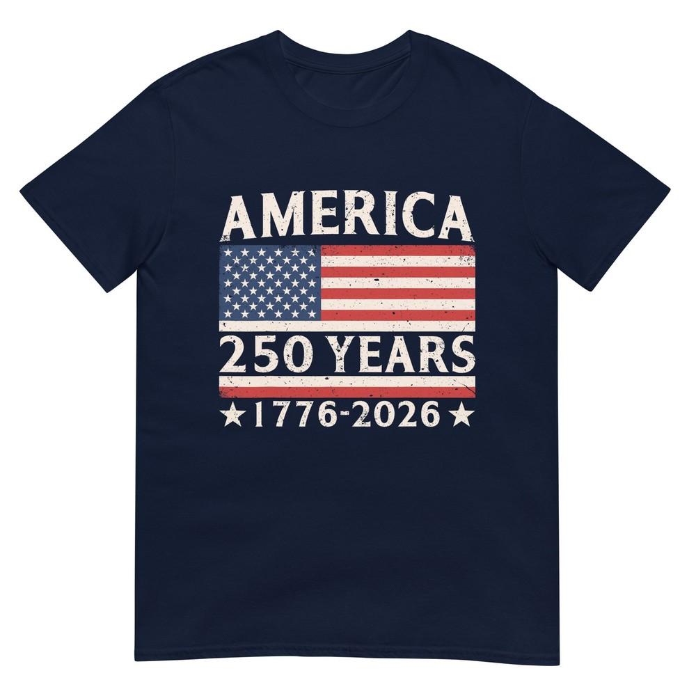 America 250 Years 4th Of July 250th Anniversary Usa Flag Tshirt S