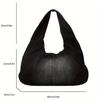 Trendy Denim Shoulder Bag All-Match Classic Niche Design Underarm Bag For Women Daily Use Shopping Bag