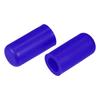 X AUTOHAUX 5pcs 8mm 0.31" Silicone Hose Cap Intake Vacuum Hose Tube End Plug Car Blue