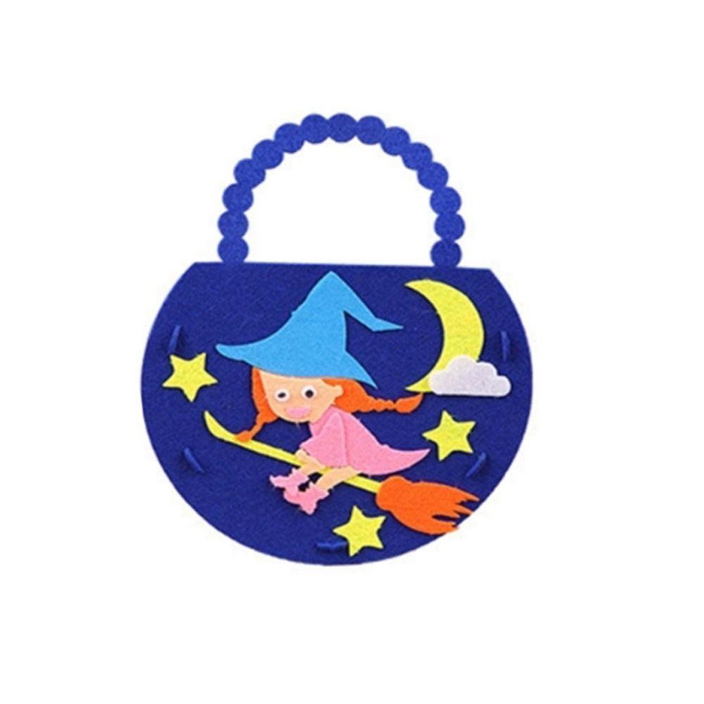 

Crafts Felt Bag Non-woven Fabric Handbag Trick or Treat Gift Basket Kindergarten F