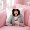 Kpop Style Beautiful Idol P-Park Gyu-Young Cushion Cover Pillowcase Short Plush Invisible Zipper Room Sofa Cushion Cover