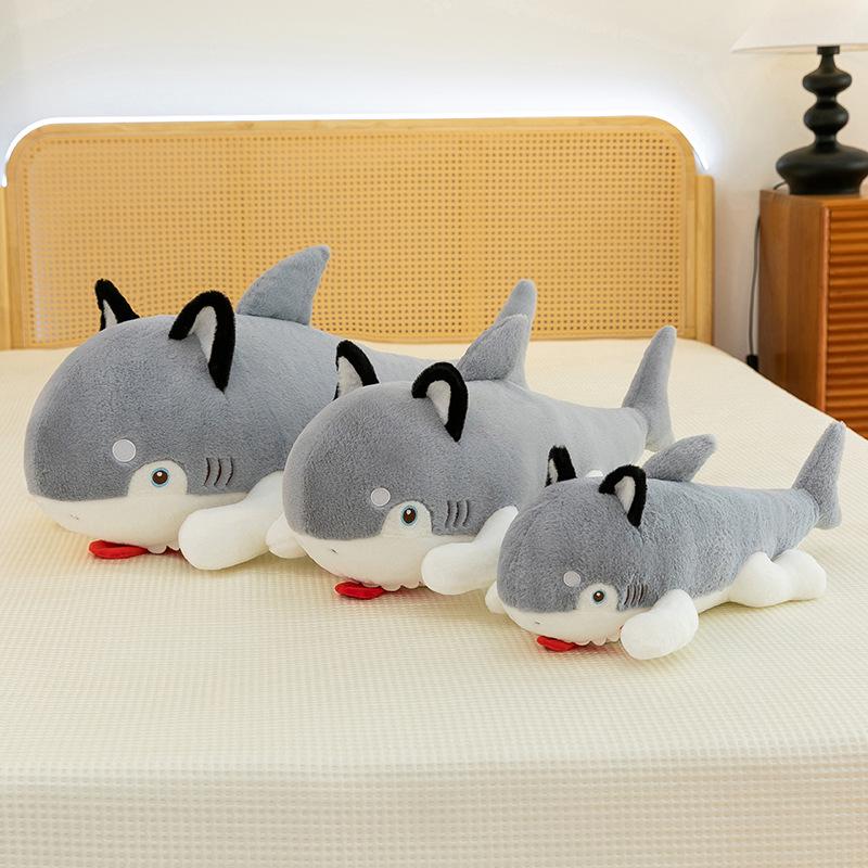 Ocean Series Great White Shark Plush Toy - Family Ornament, Bedtime Companion, Pillow Gift for Girls