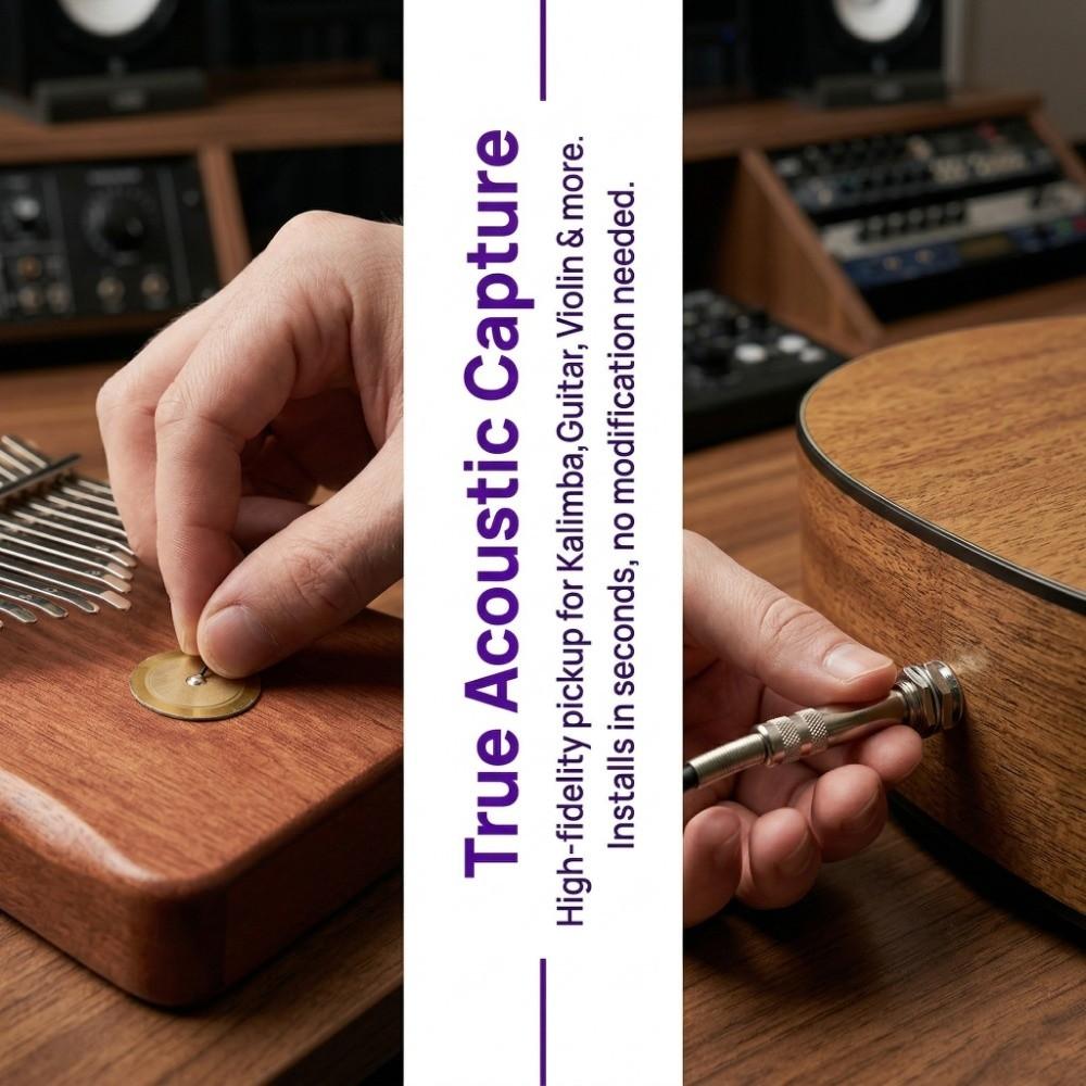 Kontakt-Tonabnehmer Piezo-Tonabnehmer Wandler-Tonabnehmer Kombi Gitarren-Vorverstärker Tonabnehmer Kalimba Daumenklavier