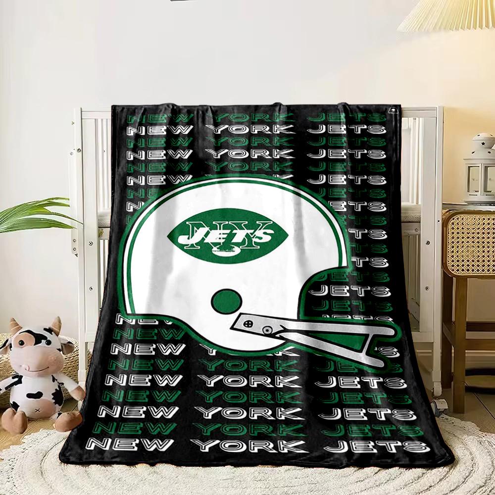 New York Jets Helmet Design Blanket Flannel blanket for bedroom, living room, sofa, and nap sofas