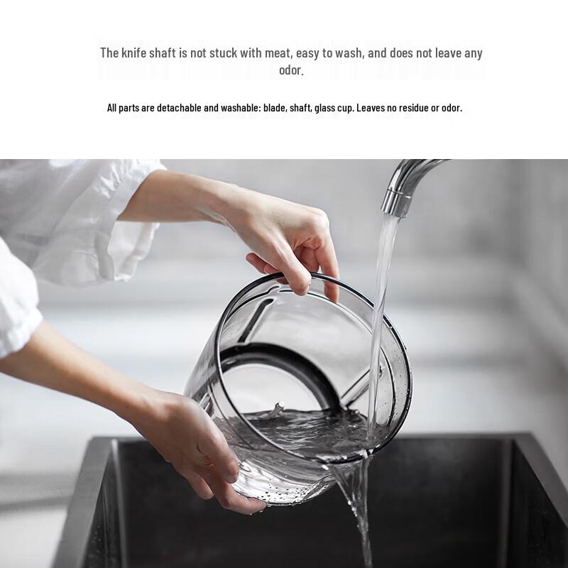 Olek 2.2L Electric Multi-functional Food Processor & Meat Grinder CN plug (adapter included)