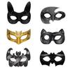 Masque en Papier Mâché Peint DIY Masque Animal Demi-Visage Masque de Fête Masque de Mascarade Halloween Noël Costumes Cosplay