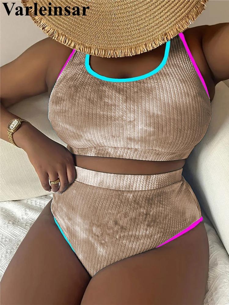 0XL - 4XL Novo Biquíni Tie Dye Tamanho Grande Maiô Plus Size Feminino Maiô Feminino Conjunto de Biquíni de Duas Peças Maiô