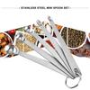 5Pcs/Set Stainless Spoons Kitchen Steel Seasoning Measuring Tool Baking Cooking