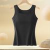Square Neck Thermal Tank Top With Built In Bra