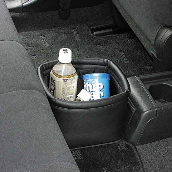 Napolex genuine feel car trash can store 6 500ml plastic genuine leather car car accessories can, bottles, look, anti-tipping, 160x220x160mm,