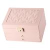 Stylish Multi Layer Jewelry Chest Multilayered Jewelry Storage Box Convenient PU Leather for Accessory Organization
