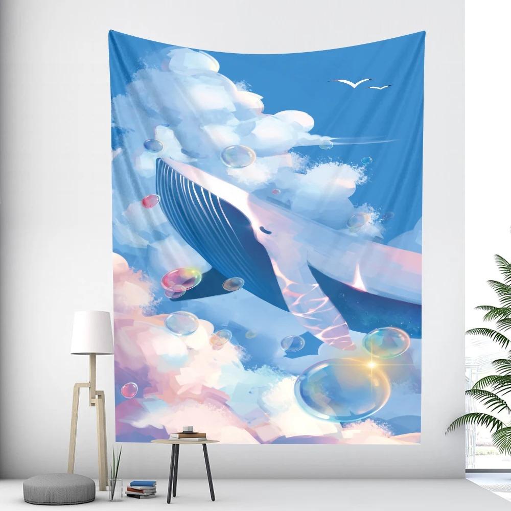 Dream Whale Home Decoration Wall Hanging Home Wall Decoration Tapestry Office Living Room Tapestry