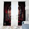 2pcs- Dark simulation sofa polyester curtains, pole bag curtains 42 * 84, bedroom, living room, family room decoration
