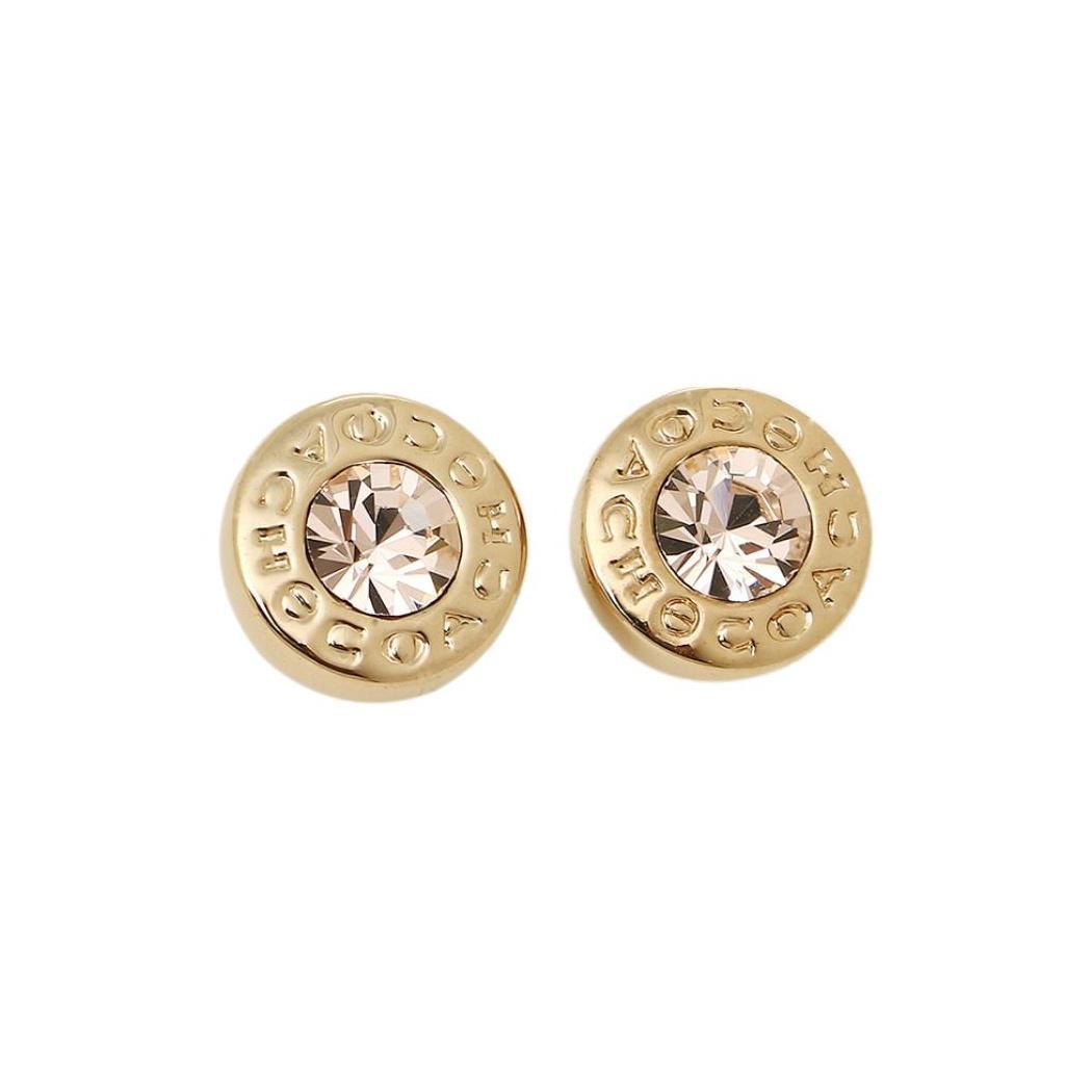 Coach Open Stone Alloy Earrings Women earrings Gold F54516-GLD Default Packaging