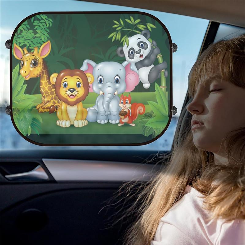 2Pcs Car Window Shade for Baby Car Sun Visor Universal Side Window Shield Summer UV Rays Protection