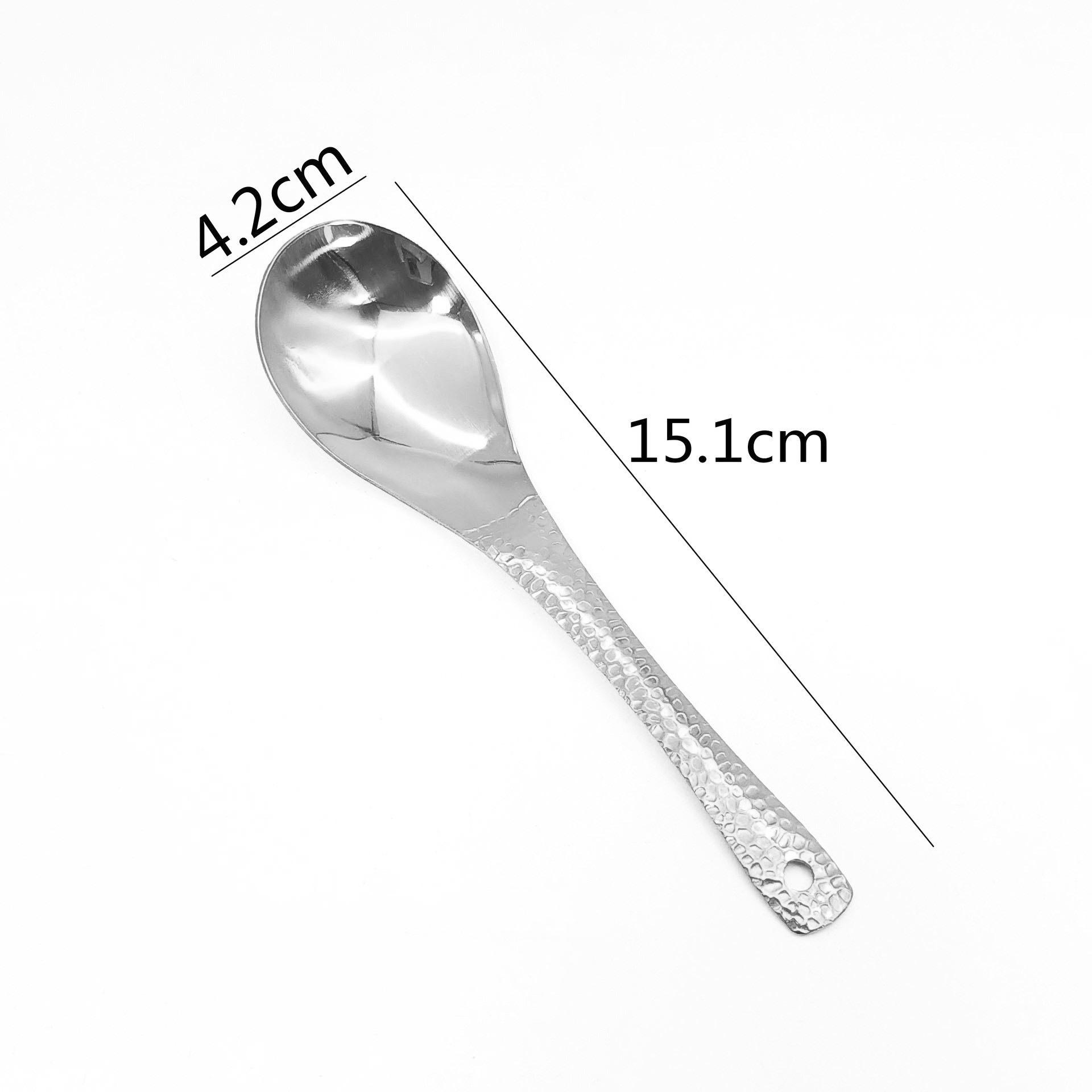 Stainless Steel Large Serving Spoon and Chopsticks Set for Household and Restaurant Use