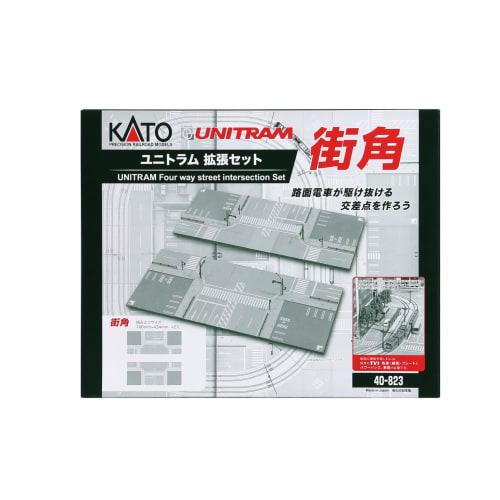 KATO N Gauge Unitram Expansion Set, Street Corner, 40-823, Model Railroad Supplies
