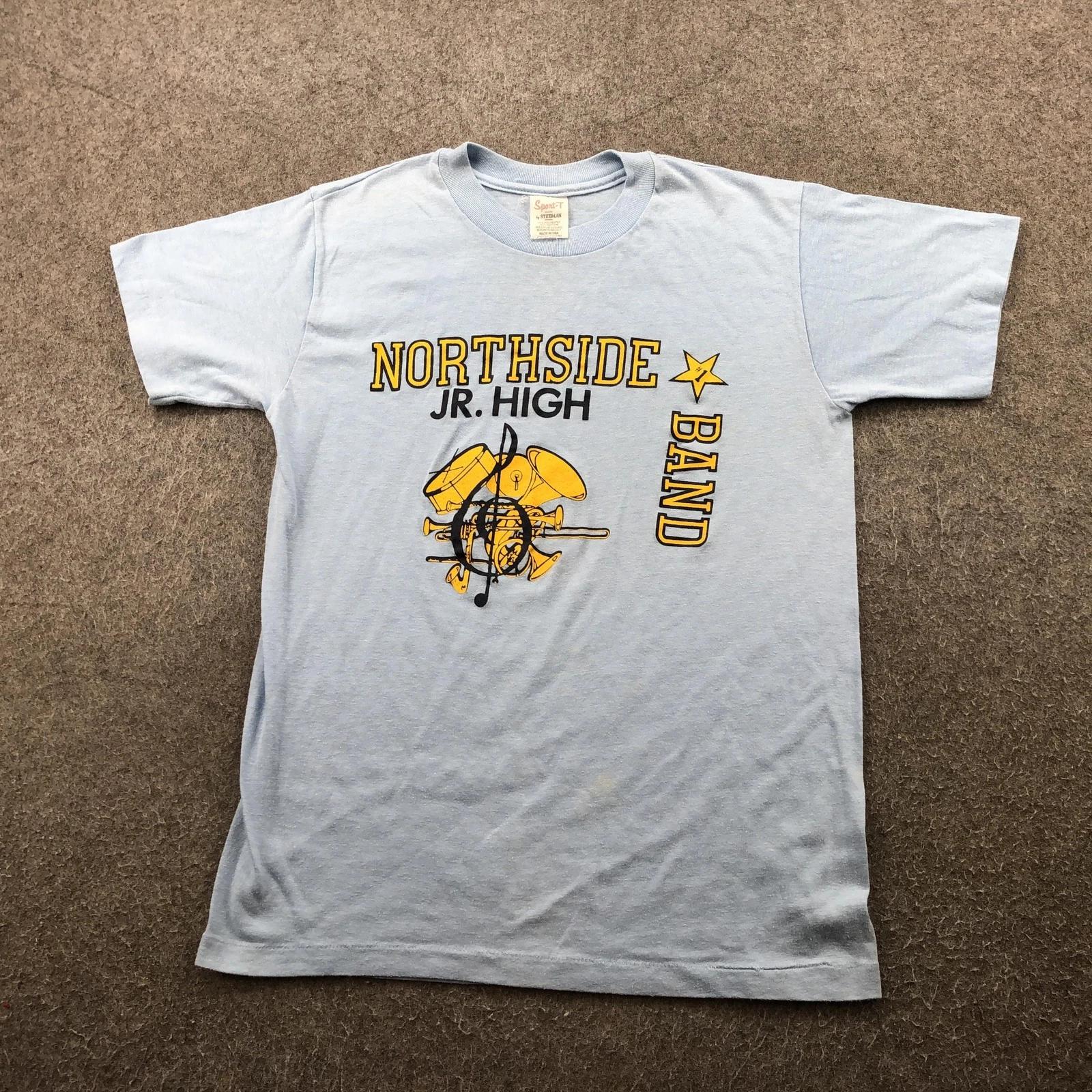

VINTAGE High school Shirt Mens Medium Northside Jr. High Band Single Stitch 80s 2XL