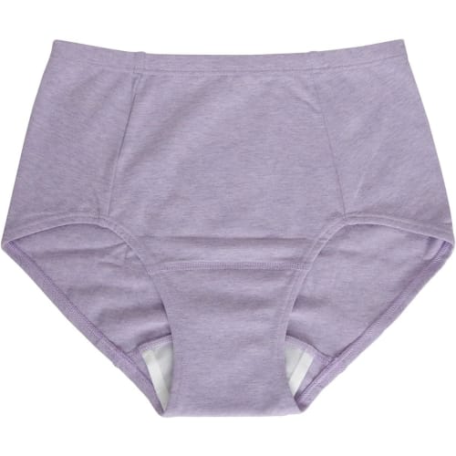 NaturaMoon Organic Cotton Sanitary Panties (Daytime), Lavender (L-LL, Hips: 92-105cm)
