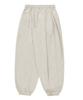 S'EST Side Double Pleat Wide Jogger Fit Training Sweatpants - Oatmeal