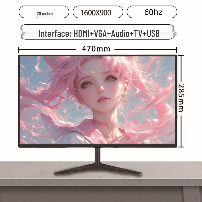 Brand New 19-27 Inch Flat IPS Monitor: Ideal for Office, Gaming, and Surveillance