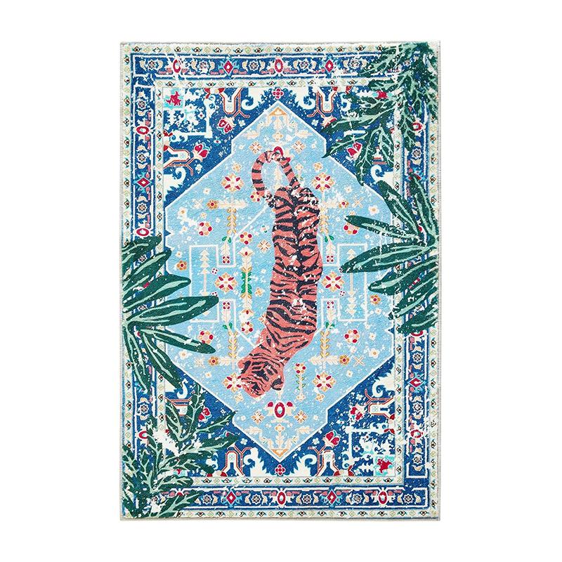 

Living Room Carpet Non-slip Machine Washable Easy To Fold Bedroom Rug Imitation Cashmere Retro Large Size Floor Mat Alfombra 50x80cm