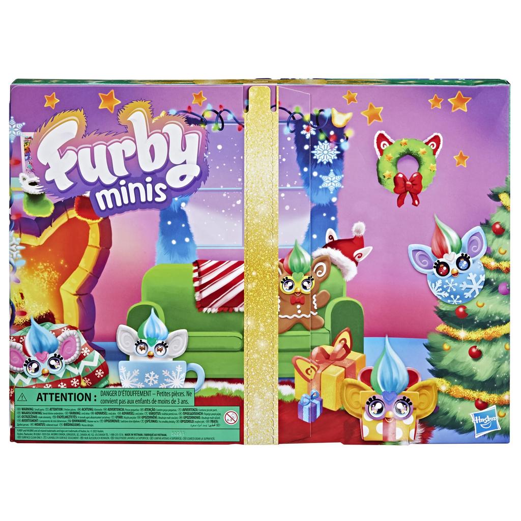 Hasbro Furby Mini Advent Věk 24 Překvapení Vánoční Samolepky Zábavný Autentický Kalendář, 5+, Hračky, 1-palcový (2,5 cm) Figurky, & Příslušenství, G1647,