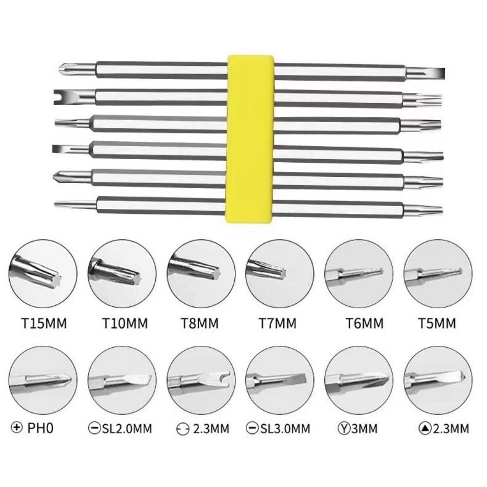 New 12 In 1 Magnetic Screwdriver Set, Precision Cross & Flathead Bit Set, Multifunctional Handheld Repair Tool Kit For Home