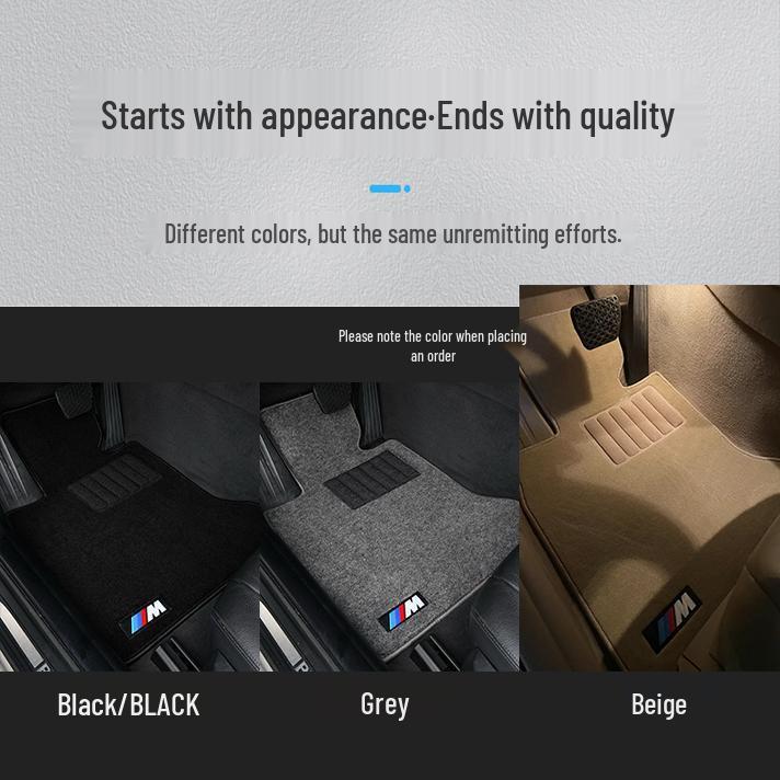 Velours Vloermatten voor Nieuwe & Oude BMW Modellen - Bestuurderskant, Beijing