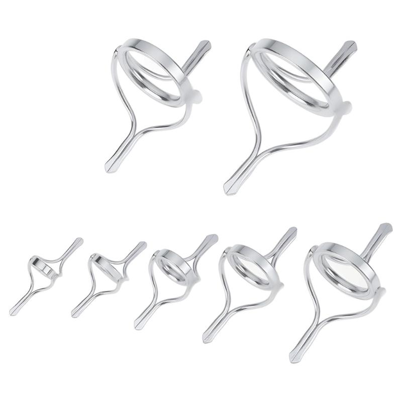 7lots Durability Stainless Steel Double Foot Fishing Rod Guides Rings For Saltwater And Freshwaters Angling