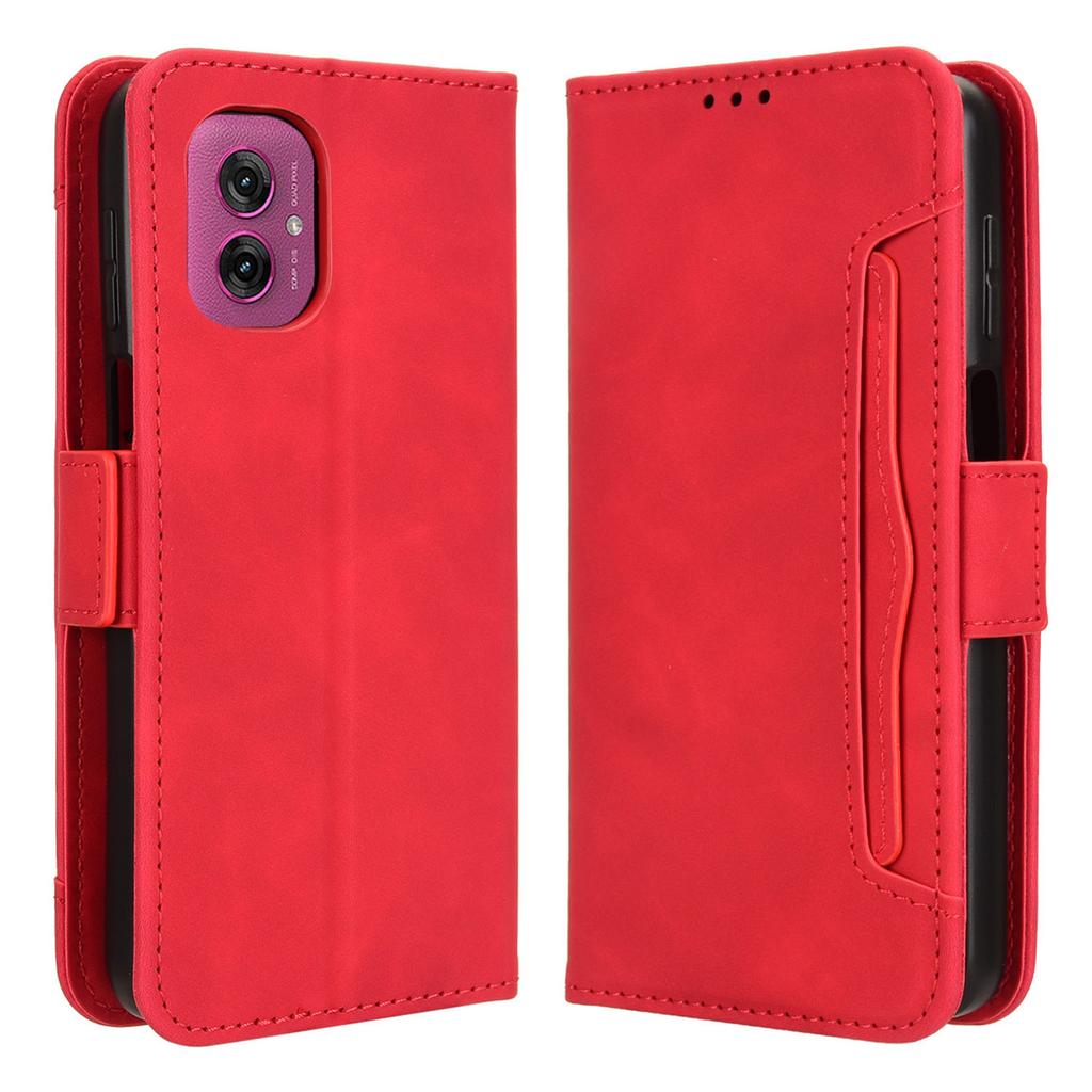 For Motorola Moto G55 5G Leather Case Phone Wallet Cover with Multiple Card Slots