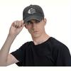 Fish Letter Printed Washed Baseball Caps for Men and Women, Outdoor Fishing, Sun Protection, Sun Shading, Duckbill Caps