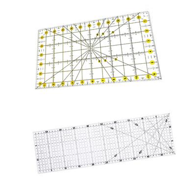 Rectangle Acrylic Quilting Ruler Practical Quilter DIY Tool Fabric Cutting Template for Tailor Printing Women Drawing Enthusiast