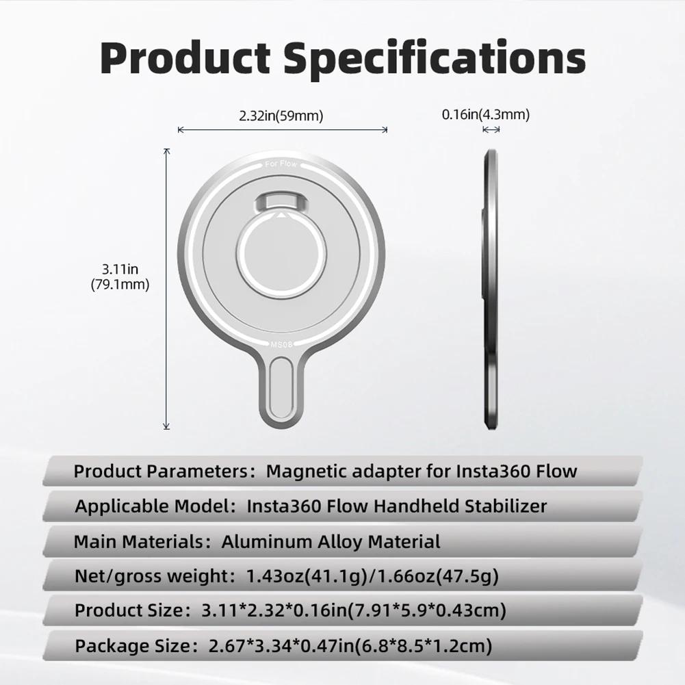 For Insta360 Flow Gimbal Carrying Case Portable Storage Bag Anti Drop Protection Bag for Insta360 Flow Storage Box with Strap