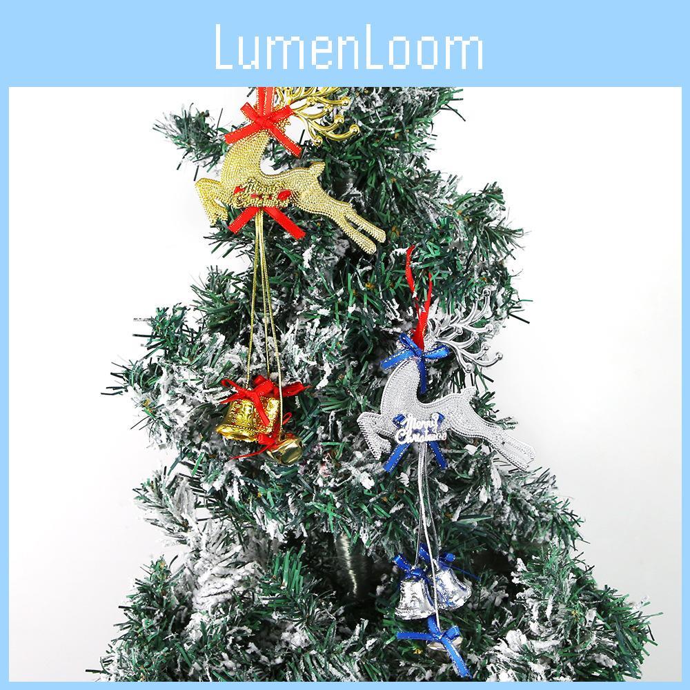 Stylish Holiday Reindeer Hanging Decorations In Gold Red Silver For Christmas Cheer