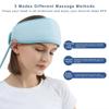 Electric Airbag Head Massager Headband Full Coverage Air Pressure Heating Rechargeable for Scalp Deep Relaxation and Comfort