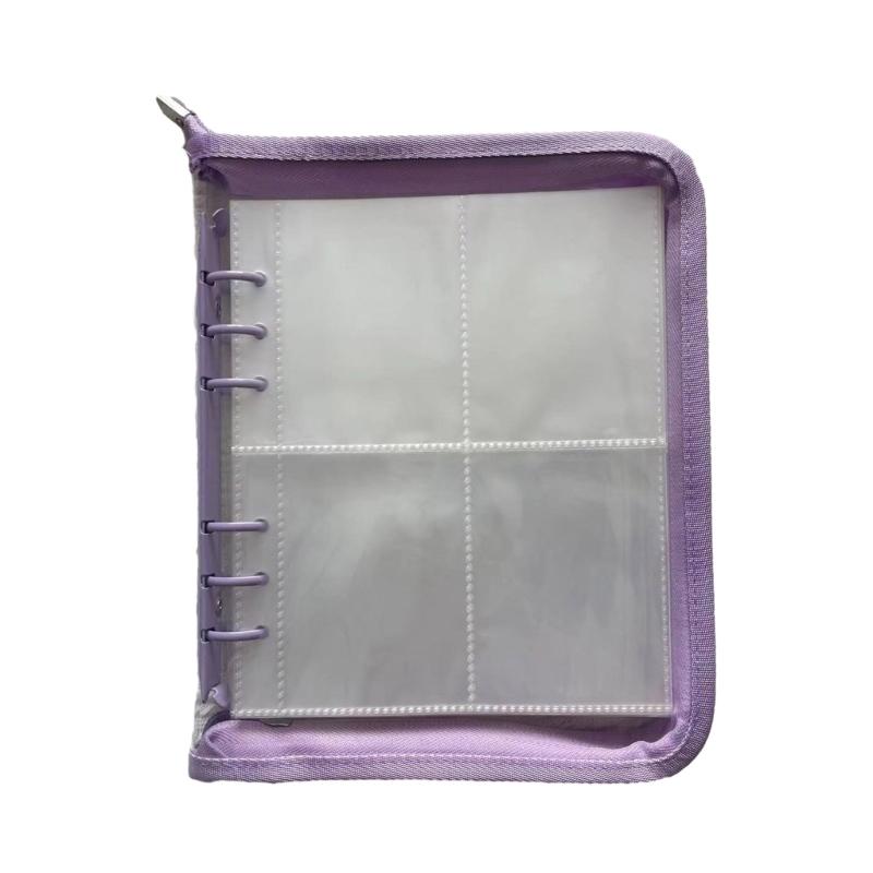 Transparent Travel Jewelry Storage Book Earring Holder Case Bag Zippered Pouch